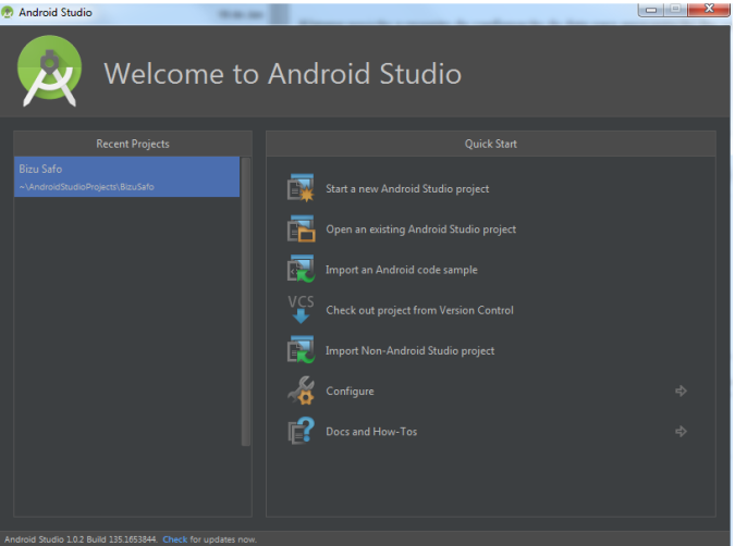 welcome_android_studio